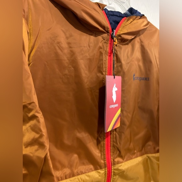 Cotopaxi Men's Medium Teca Cálido Hooded Jacket Yeehaw Brown Blue NWT Insulated - Picture 2 of 8